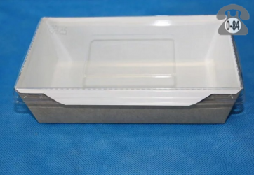 Коробка упаковочная крафт (картонный) 145 мм 95 мм 45 мм для салатов 50 шт.