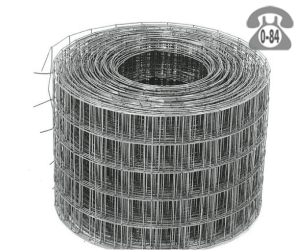 Строительная сетка диаметр 1.6мм  ячейка 25x25мм ширина 0.5м