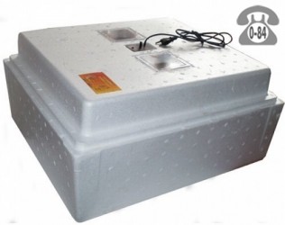 Инкубатор Несушка БИ-1 на 63 яиц с цифровым терморегулятором, с автоматическим переворотом, резервный источник питания: с аккумулятором