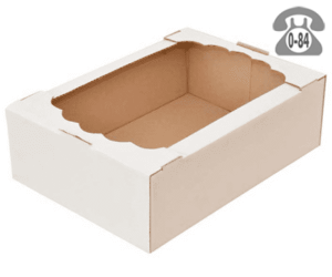 Коробка упаковочная Вотан-тара картон гофрированный (гофрокартон, гофрокороб) для кондитерских изделий