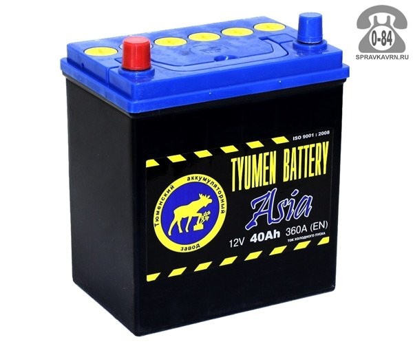Аккумулятор для транспортного средства Тюмень Бэттери (Tyumen Battery) Asia
