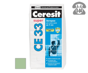 Затирка для плитки Церезит (Ceresit) CE33 Super, киви, 2 кг