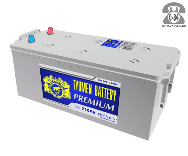 Аккумулятор для транспортного средства Тюмень Бэттери (Tyumen Battery) Premium